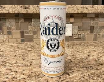 20oz Las Vegas Raiders tumbler 20oz Modelo Tumbler with splash proof lid and plastic straw, hot and cold drinks, summer drinkware, cool cup