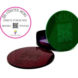 QR Code Menu Coaster