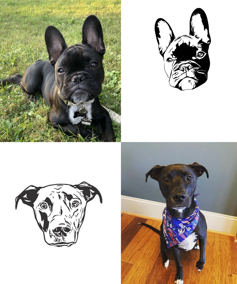 Personalized Pet Portrait Sweatshirt Personalized Pet Crew Etsy