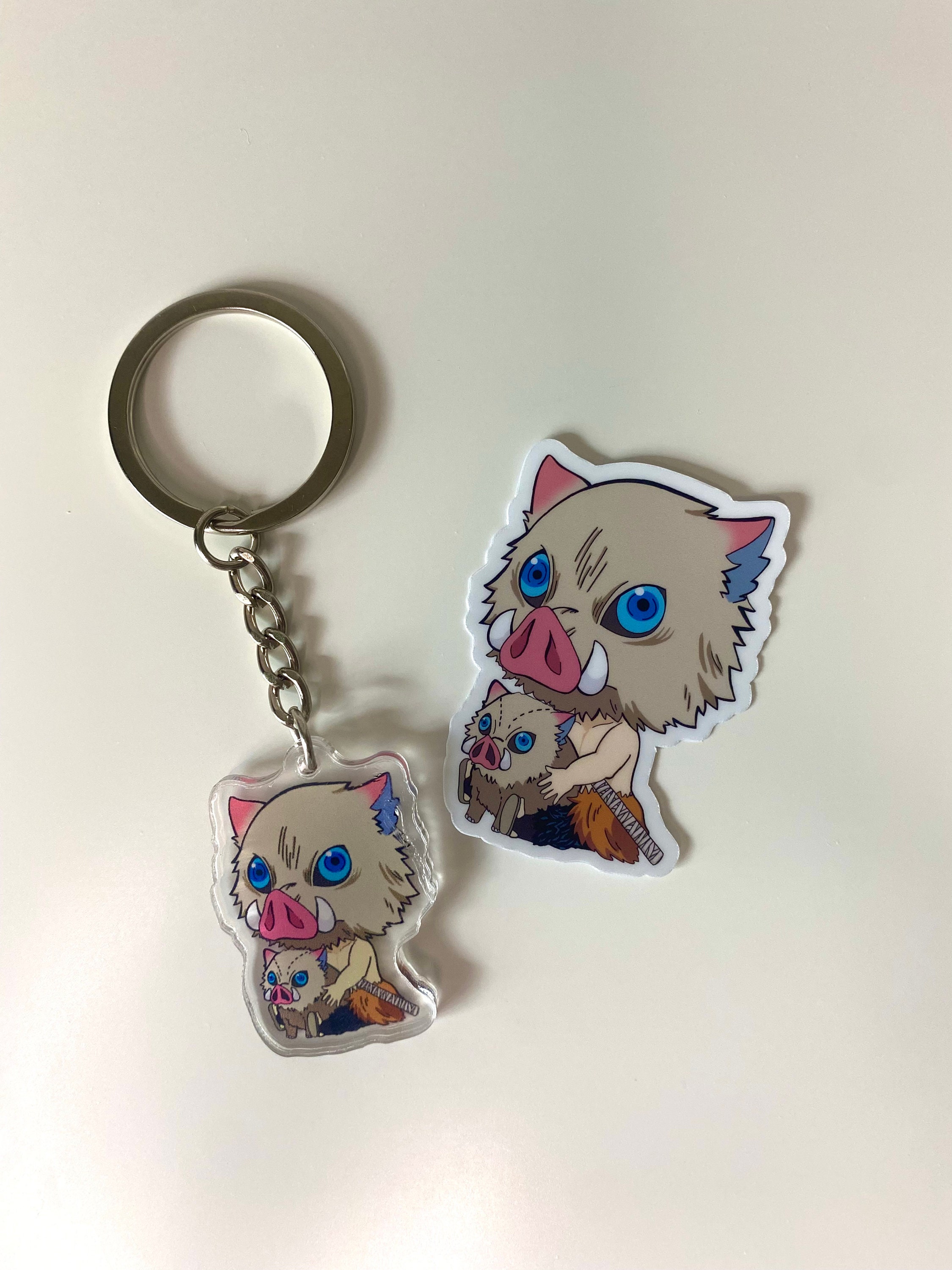 Anime keychain acrylic keychain and waterproof sticker bundle. Etsy