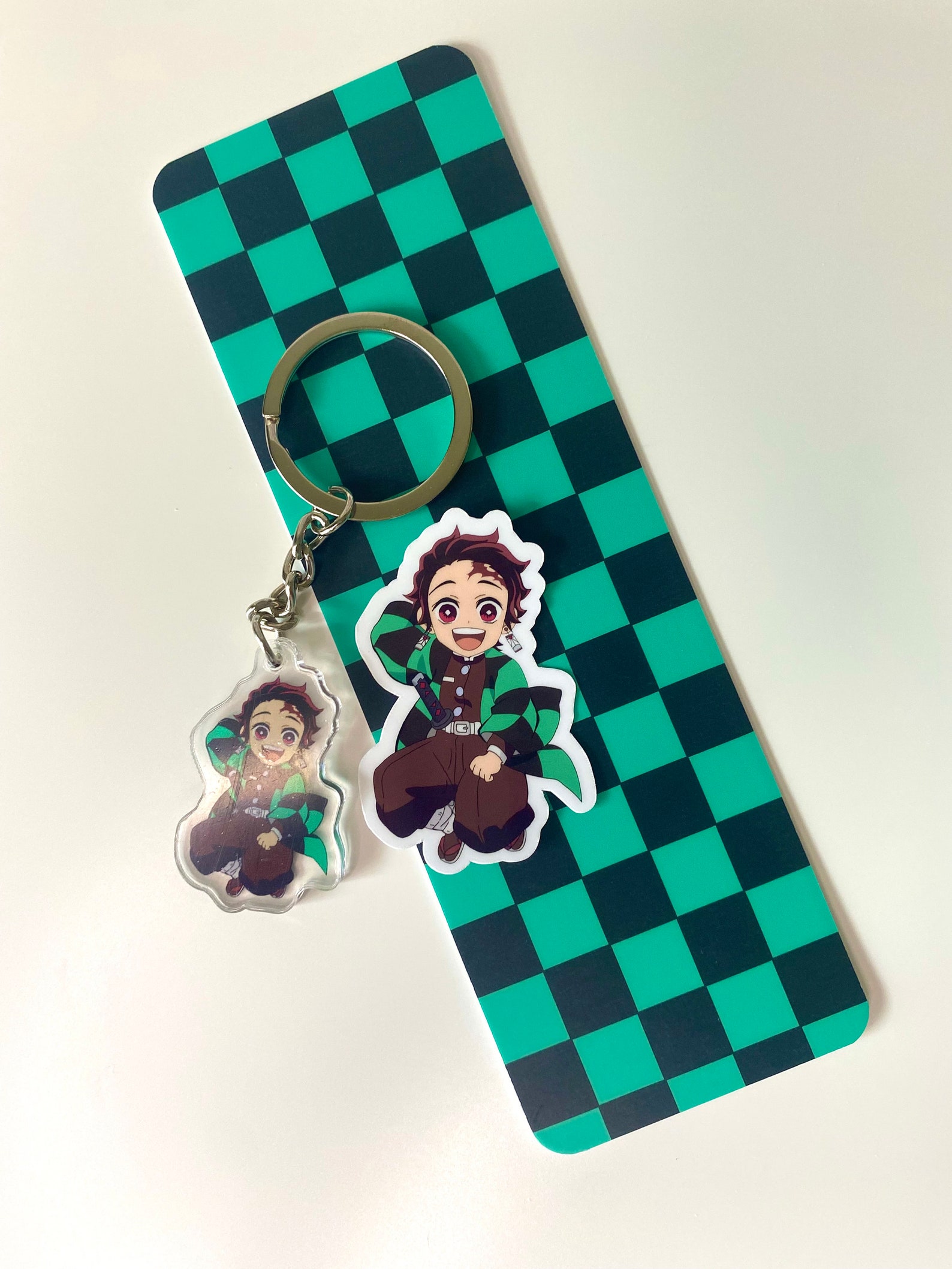 Anime keychain acrylic bookmark keychain waterproof sticker Etsy