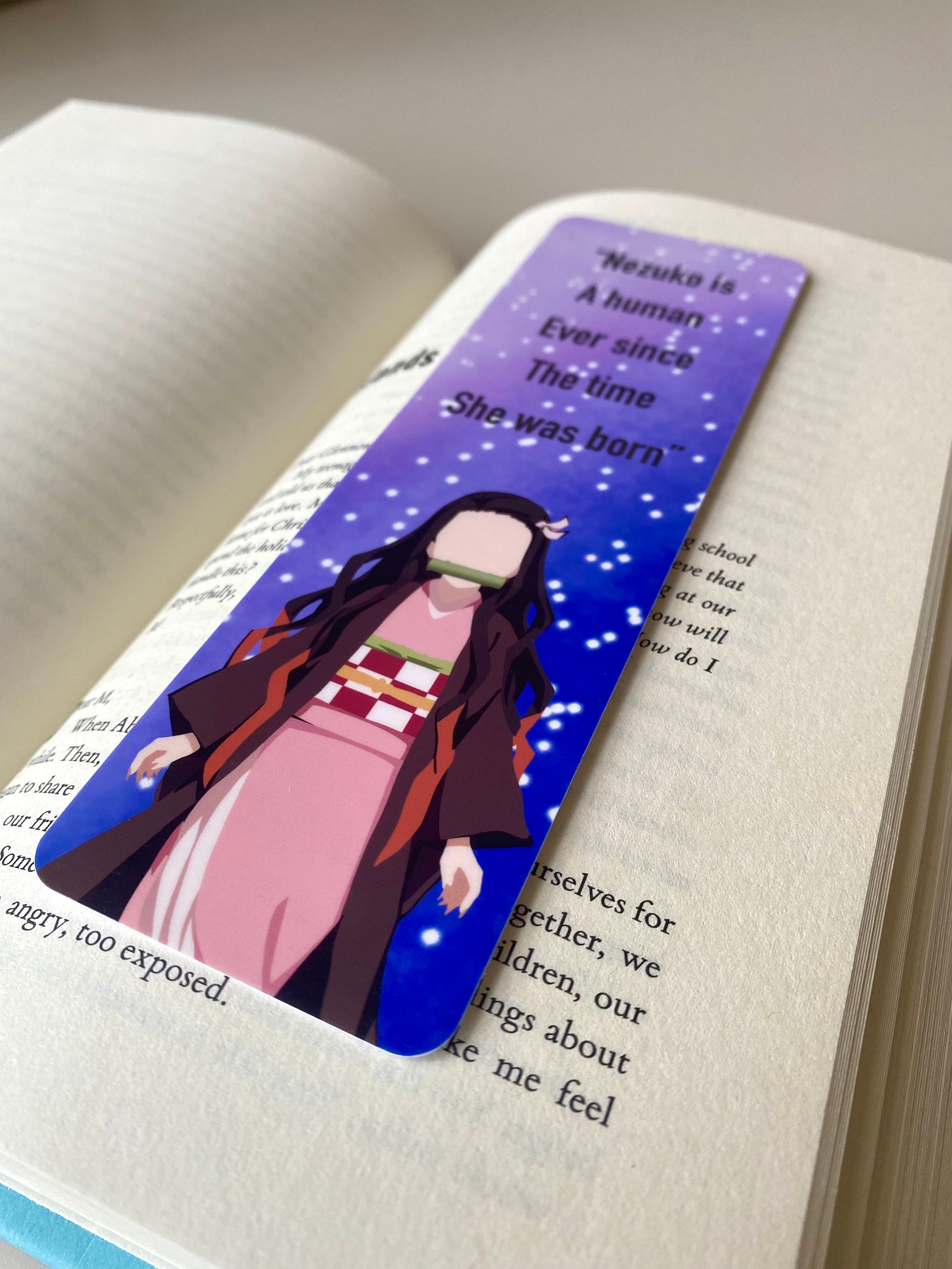Anime character bookmark matte Etsy