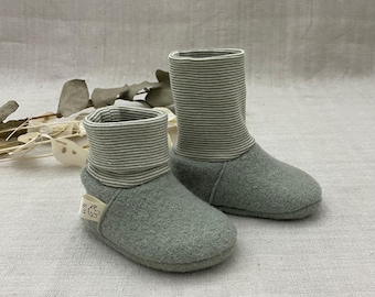 Baby shoes made of wool, individually made according to your wishes / babywearing shoes, slippers