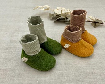 Baby shoes made of wool, individually made according to your wishes / baby shoes, slippers