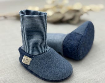 Baby shoes made of wool, individually made according to your wishes / babywearing shoes, slippers