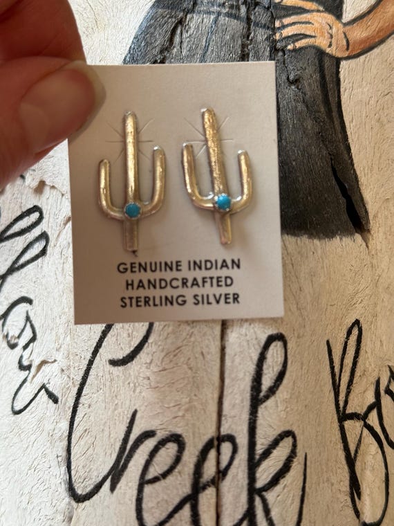 Orecchini Cactus Argento Sterling 925 brillante