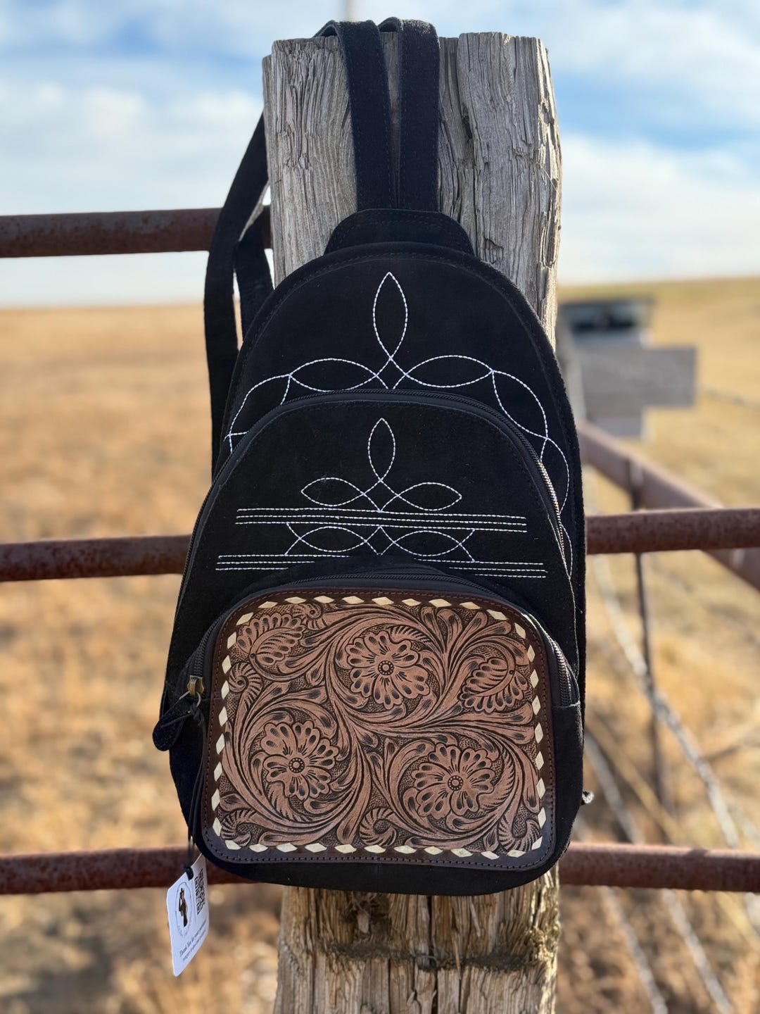 American Darling Boot Stitch Sling Brown