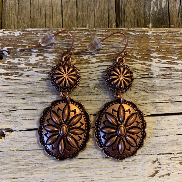 Vintage Concho Earrings