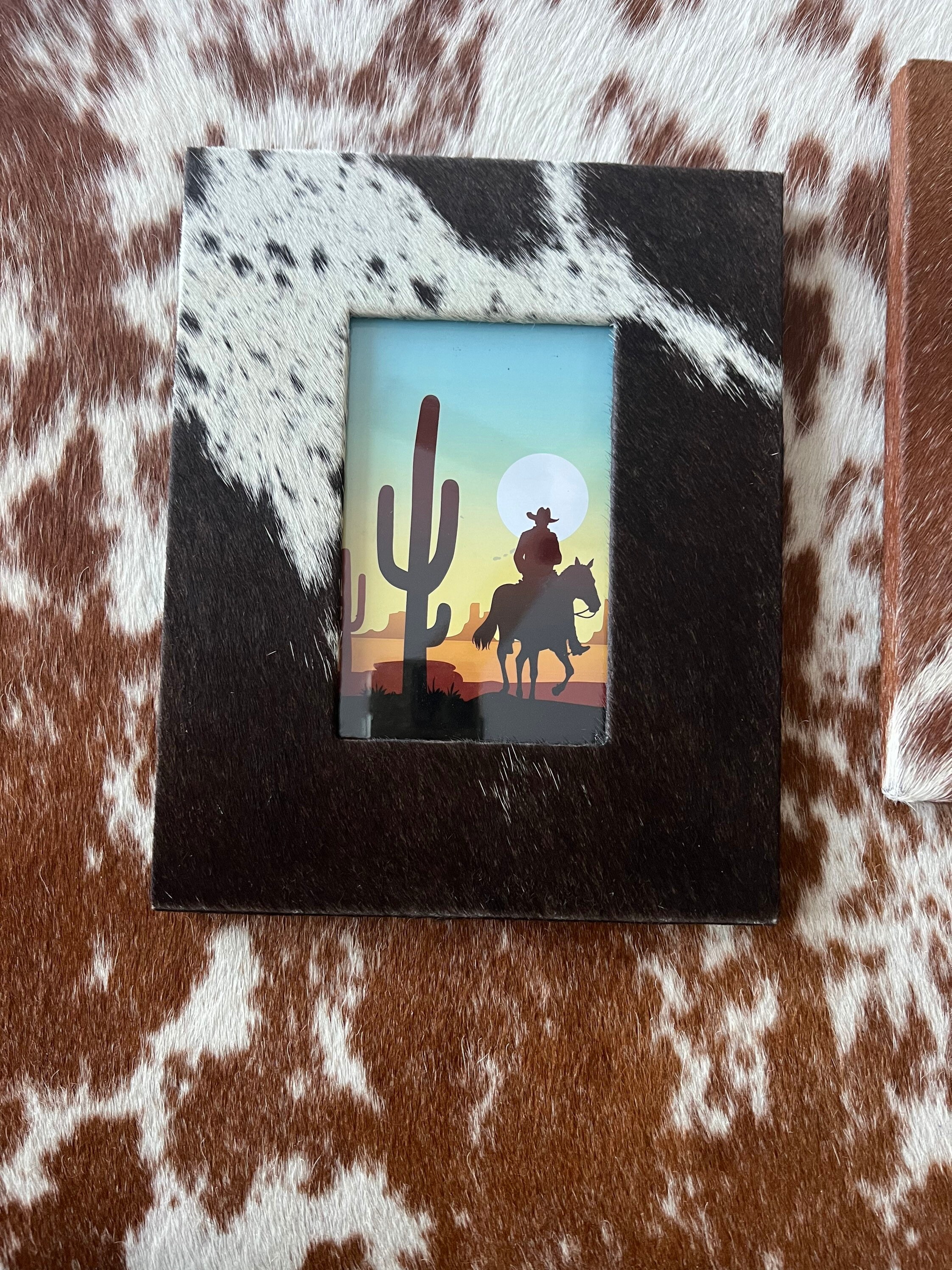 Cowhide Picture Frames Etsy