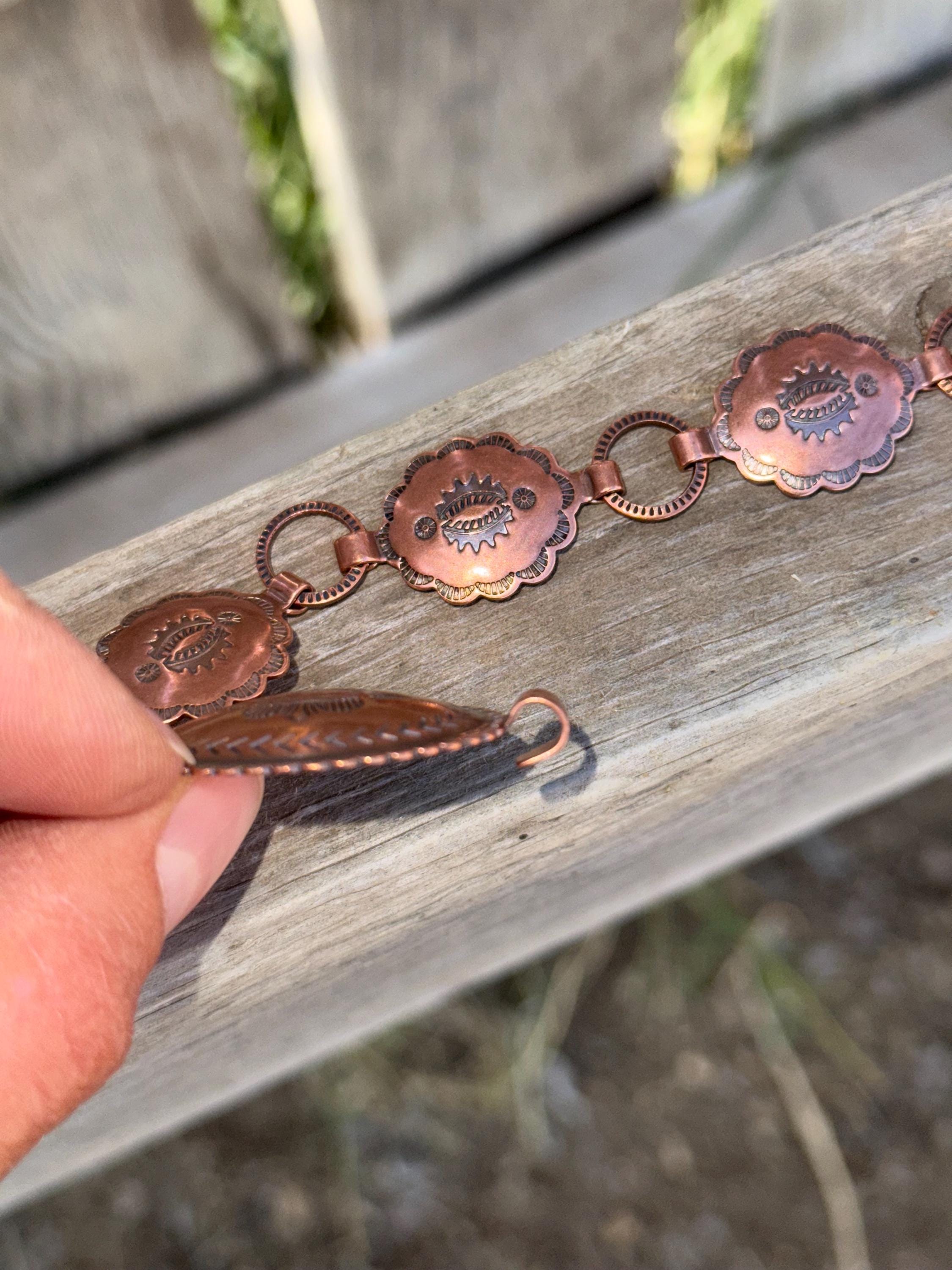 Genuine Copper Concho Belt - Etsy