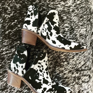 Cowhide boots