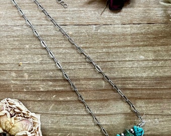 Turquoise teardrop necklace