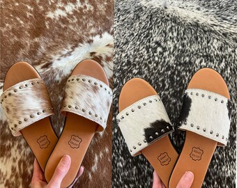 cowhide sandals wholesale
