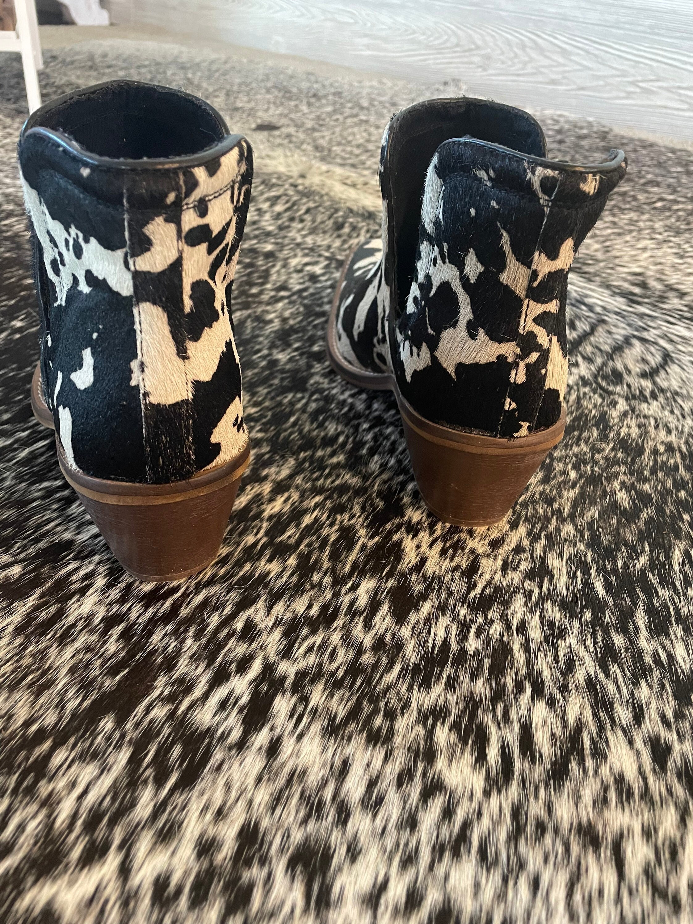 Cowhide Boots - Etsy