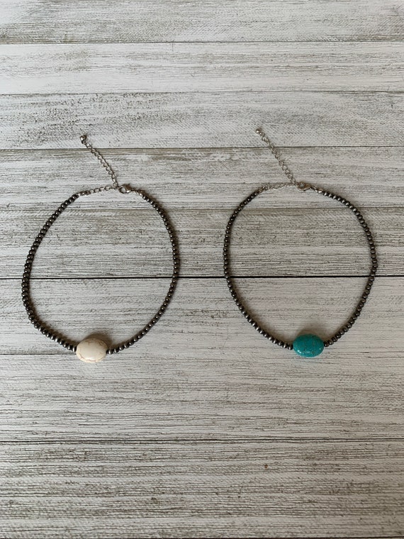 Faux Stone Navajo Pearl Choker | Etsy