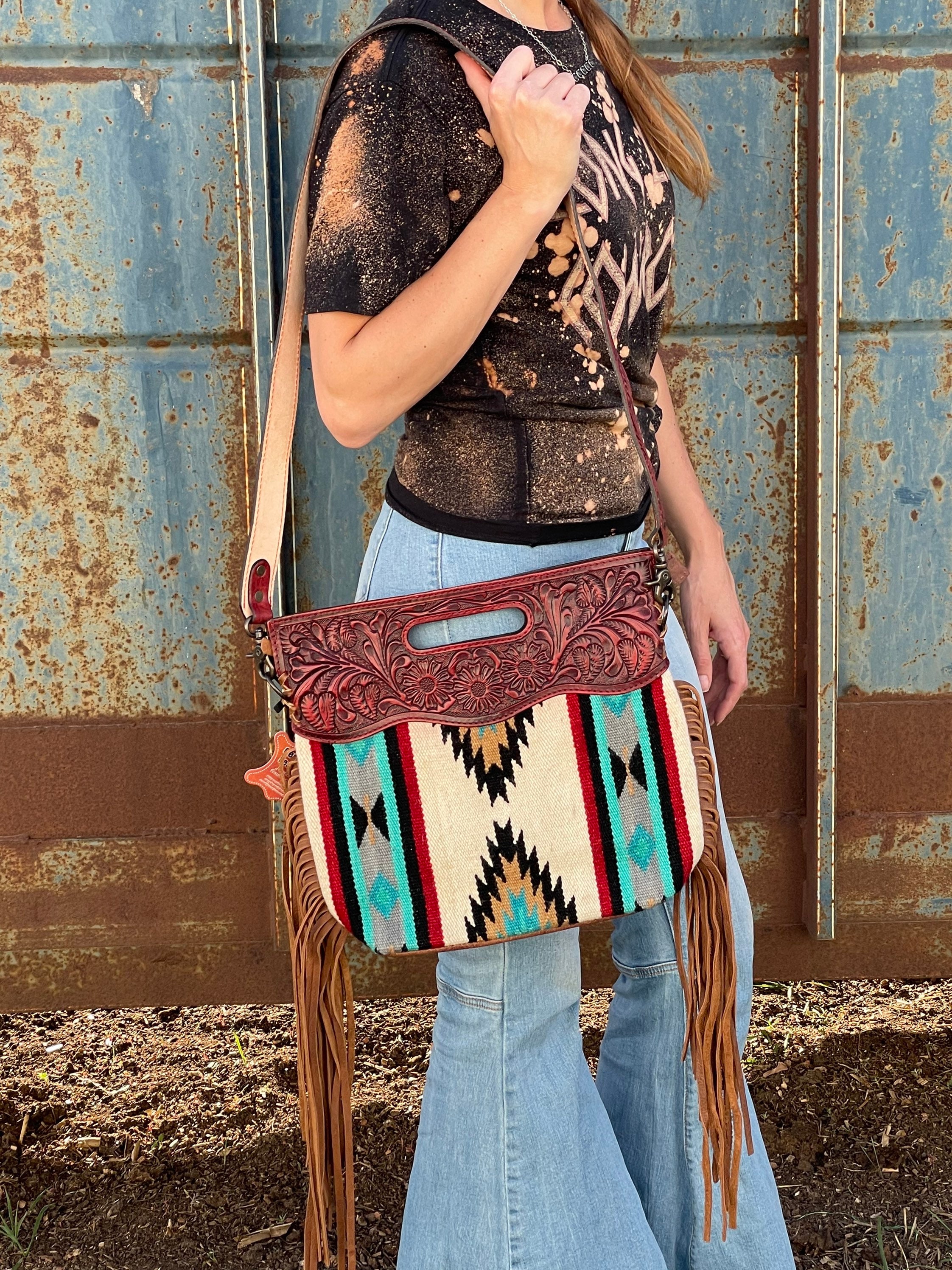 Aztec Saddle Blanket Crossbody Etsy