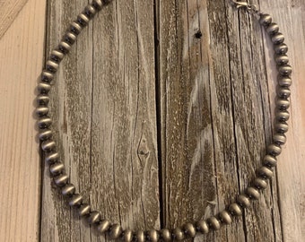 Silver Navajo Pearl choker