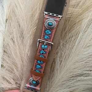 Turquoise Concho Watchband