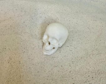 Miniature de plateau de sable de crâne pour la thérapie de jeu de plateau de sable