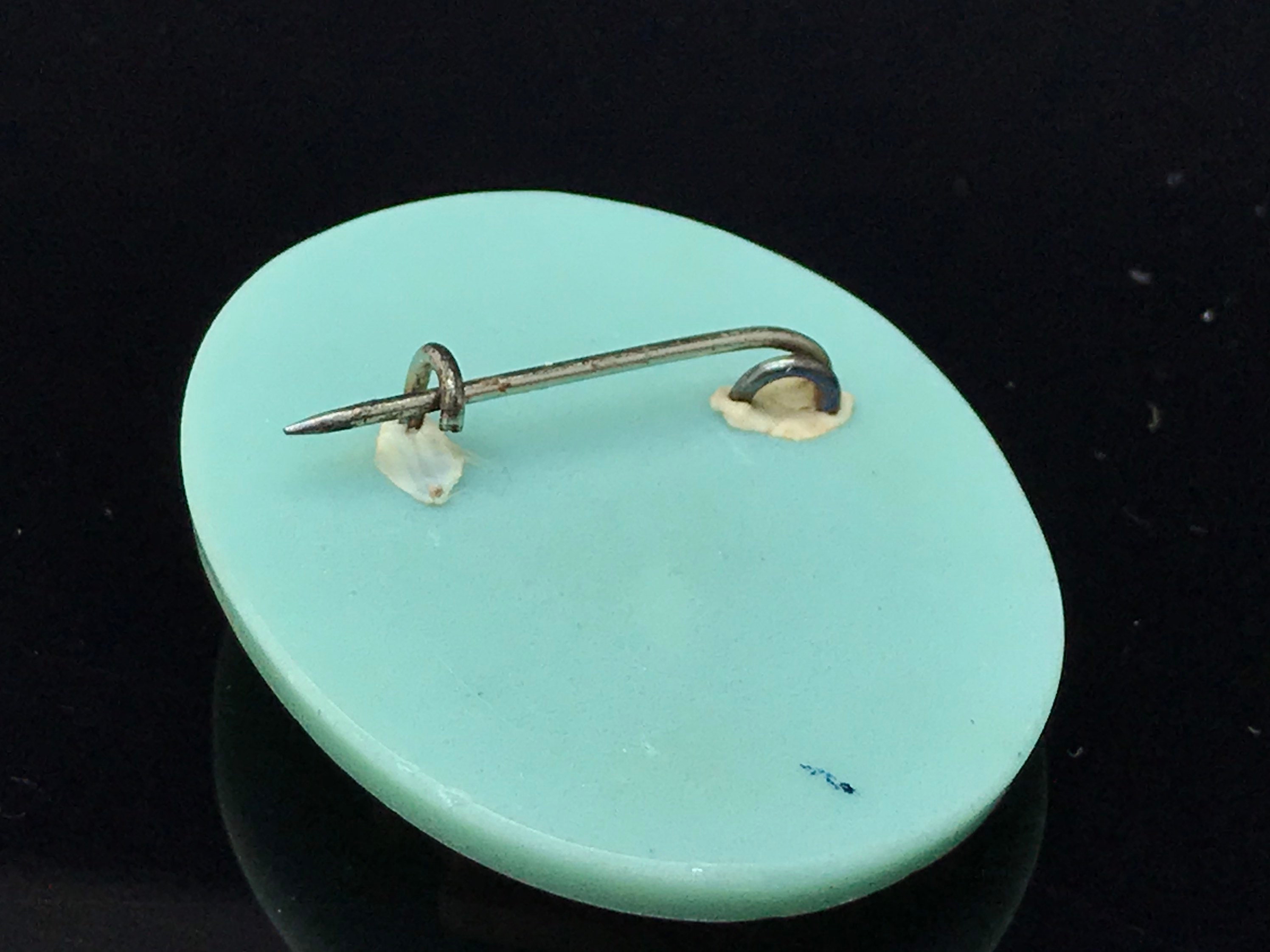 Cameo Brooch Vintage Blue White Etsy Australia