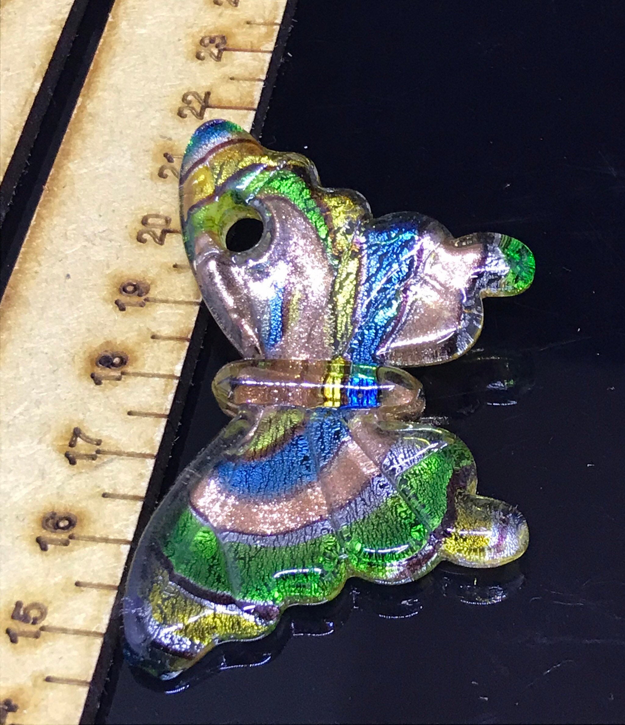 Murano glass pendant butterfly 2