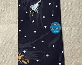 Vintage Vicky Davis tie spaced out rocket planets