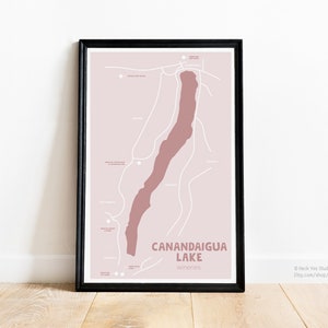 Canandaigua Lake Wineries Sticker Poster | FLX Wine Trail |  Finger Lakes Art | Winery Poster | FLX Art | Wine Tracker | Bucket List | Tour