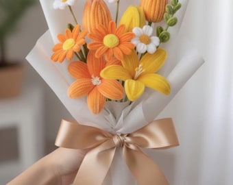 Pipe cleaner flowers bouquets home decor flowers tulips lily  daisies flowers