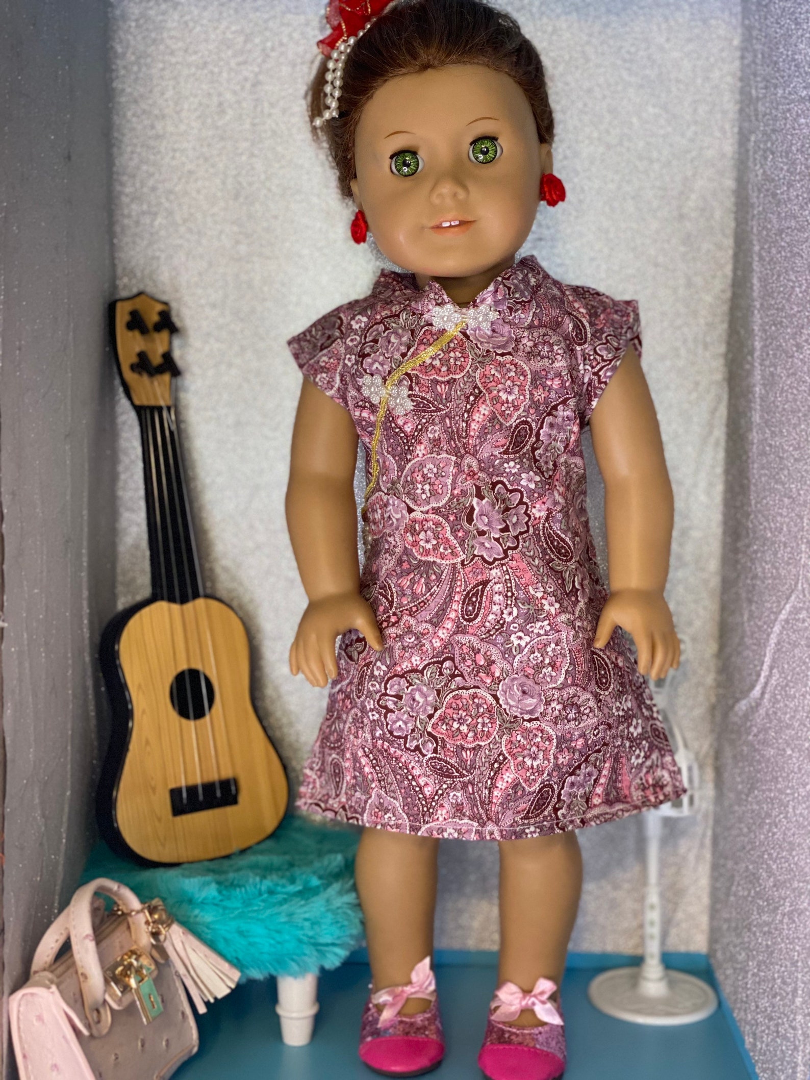 Asian Style Dress Fit 18 American Girl Dolls/ Doll Etsy Ireland