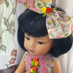 Doll dress made for 13 inch Paola Reina doll/ Little Darling doll /party dress for doll/ Doll clothes/ Flower dress/ doll outfits