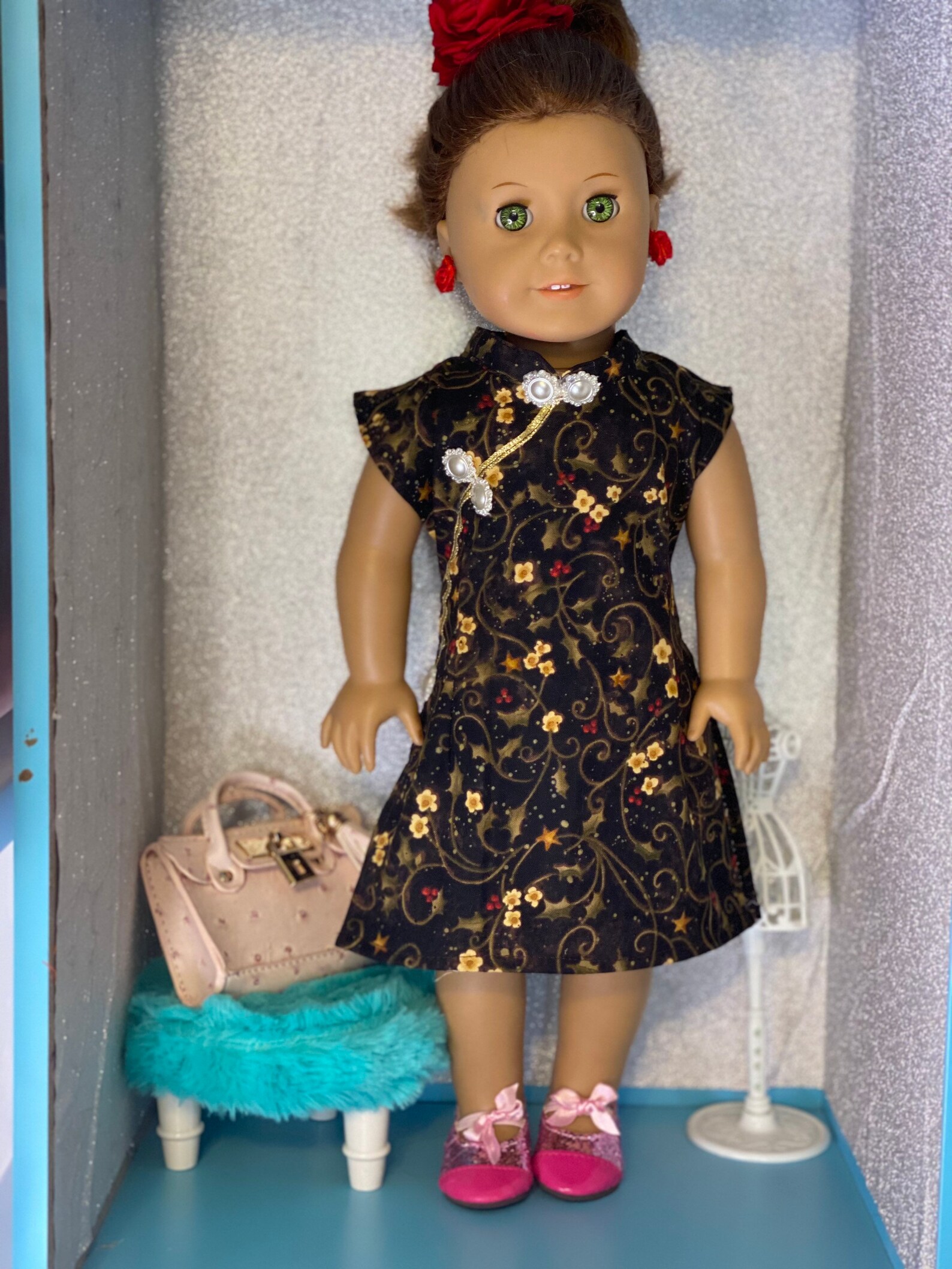 Asian style dress fit 18 American Girl / Doll fashion Etsy