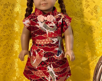 Handmade Asian Doll Dress for 18 inch American Girl Doll