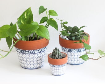 Burnt Orange Planter Etsy