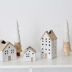 Hygge Christmas Ceramic House | Nordic Village Houses