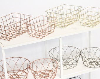 Wire Basket for Pantry Organization, Bathroom Storage and Entryway CLEARANCE SALE