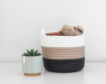 Boho Woven Round Storage Basket CLEARANCE SALE