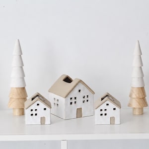 Hygge Christmas Ceramic House | Nordic Village Houses