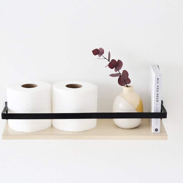 Bathroom Floating Shelf with Towel Bar CLEARANCE SALE