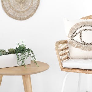 White Ceramic Rectangular Planter Box Indoor