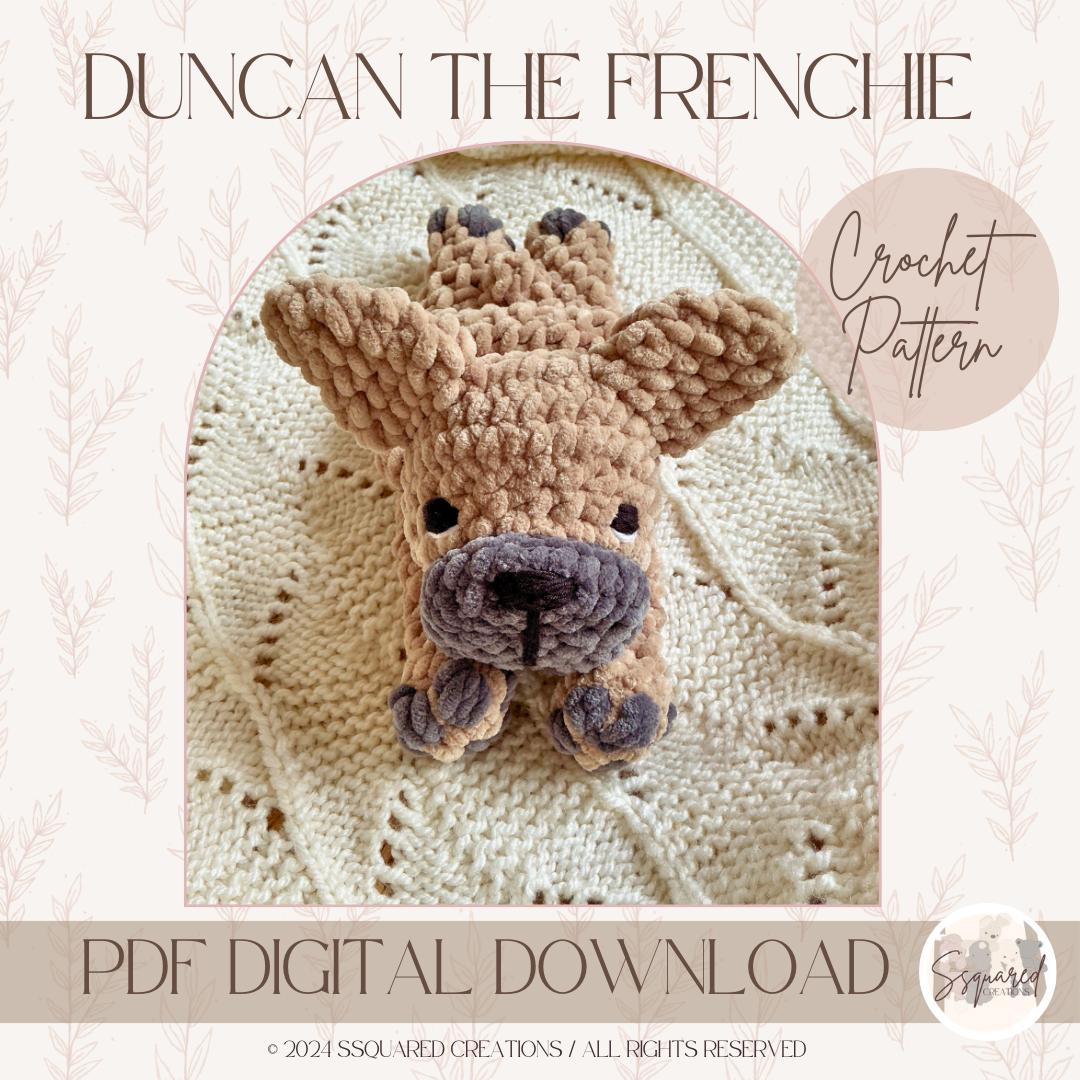 38 French Bulldog Crochet Patterns for Adorable Amigurumi Dogs 37 French Bulldog Crochet Pattern: Duncan Frenchie Snuggler