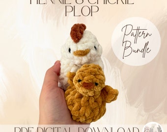 HENNIE & CHICKIE Plops - Crochet Pattern Bundle PDF