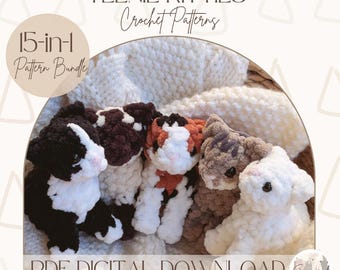 Kitten Crochet Pattern Bundle: Teenie Kitties Amigurumi (PDF Pattern)