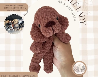Dog Crochet Pattern: No Sew Snuggler Dog Amigurumi (PDF Pattern)