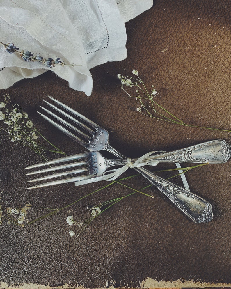 To Have & To Hold wedding forks