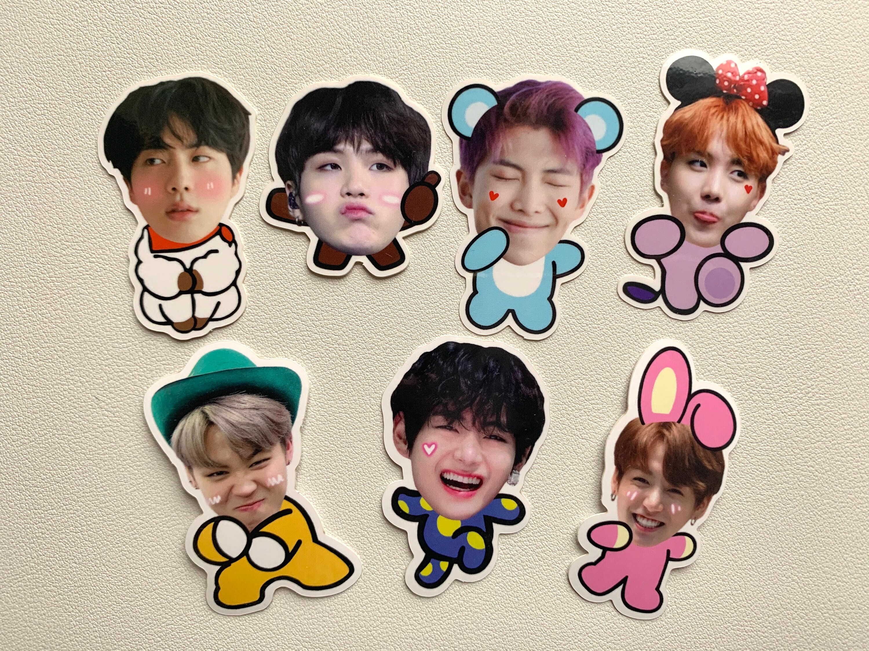 BTS x BT21 Vinyl Weatherproof Glossy Stickers journaling