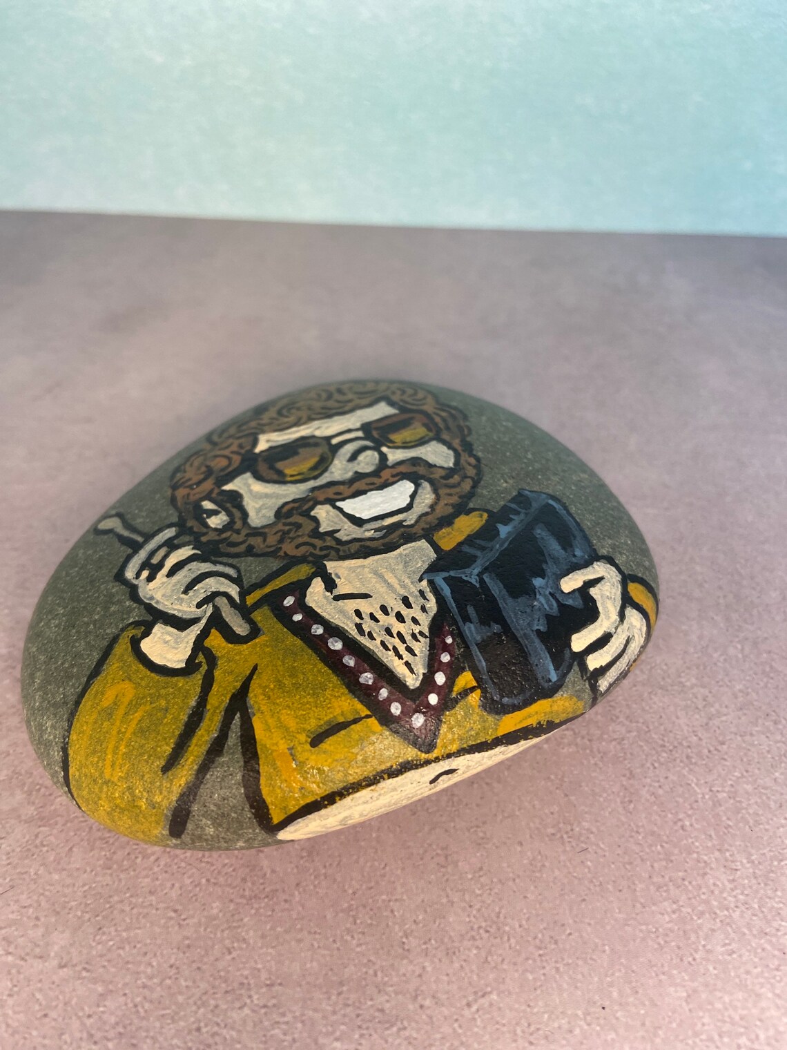 Will Ferrell Doing More Cowbell SNL Skit Hand Painted Rock. Etsy