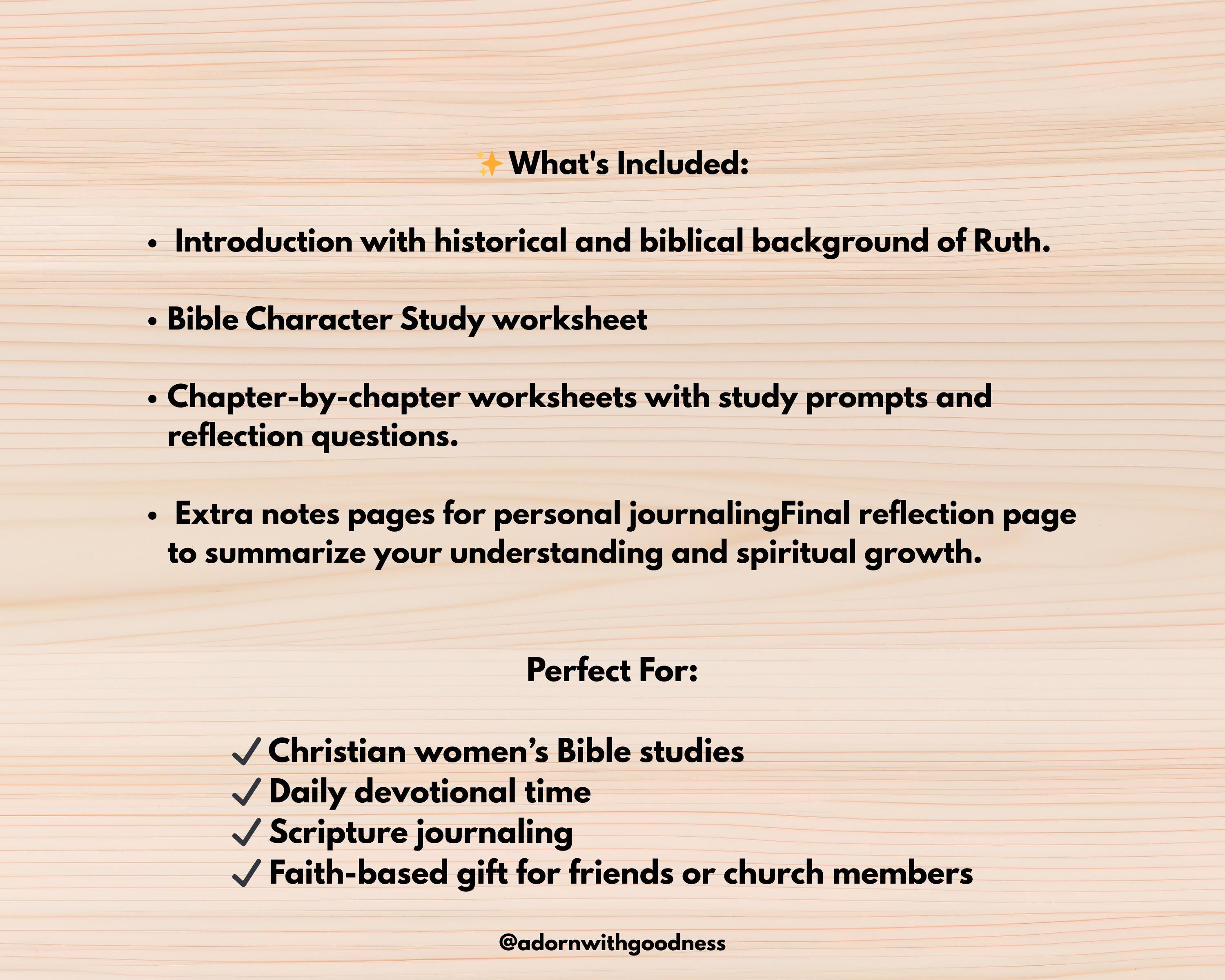 Bible Study Guide Ruth Ruth Bible Study Guide | Printable Bible Worksheets | Bible Study ...