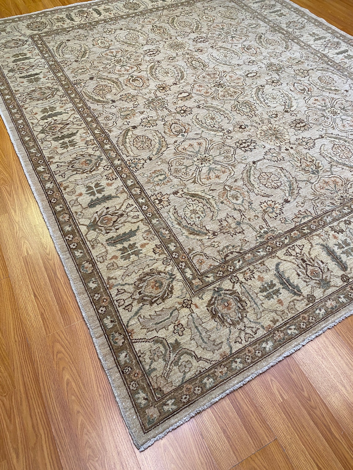 8x10 Persian Mahal Rug Vintage Rug Soft Color Rug Beige Etsy