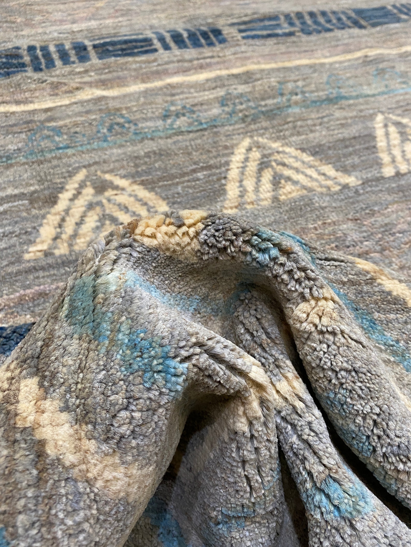 5'6x8'2 Contemporary Gabbeh Gray Rug Soft Bedroom Etsy