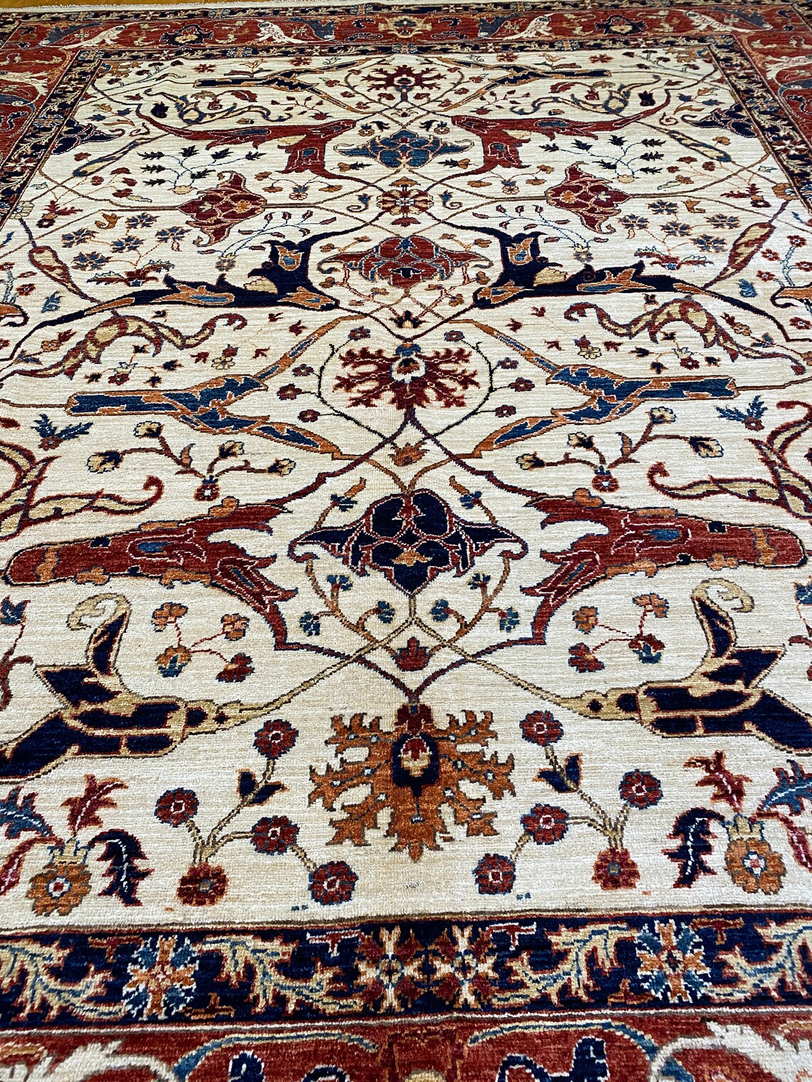 8x10 Oriental Hand Knotted Bidjar Hali Soft Wool Rug Etsy